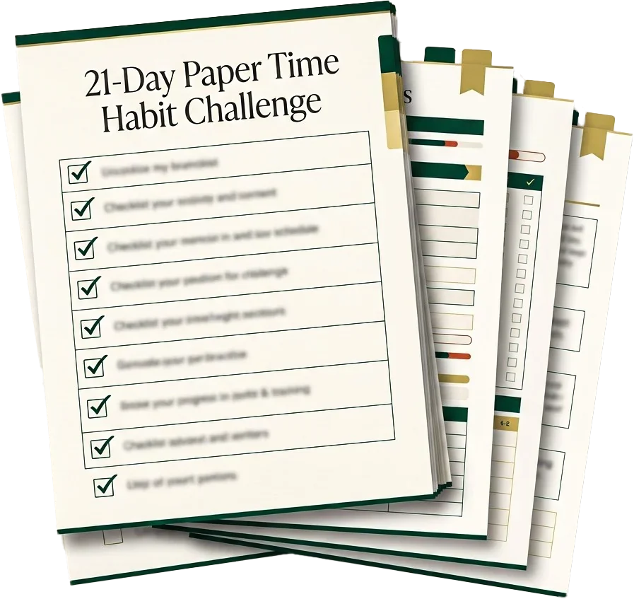 21-Day Paper Time Habit Challenge