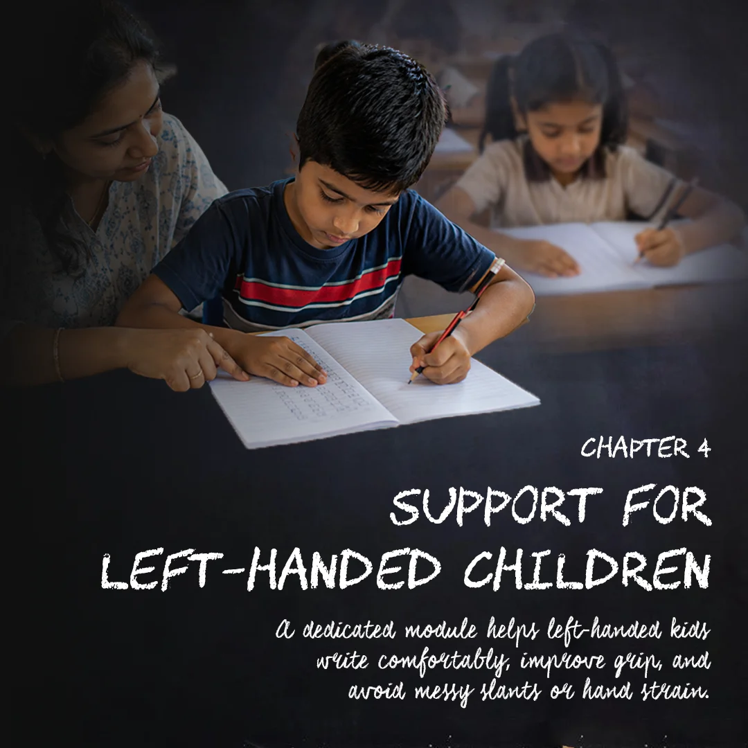 Support for left-handed children